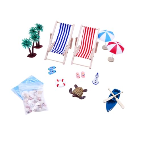 Sharplace Strand Miniaturpuppenhaus Dekoration Outdoor Accessoires Kuchen Topper Strand DIY Dekor Simulation Ornament Miniatur Spielzeug von Sharplace