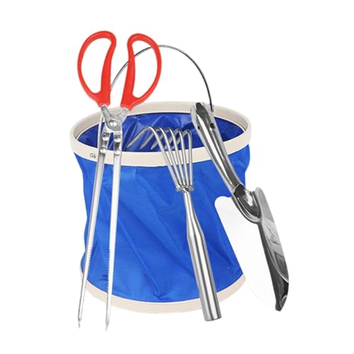 Sharplace Strandeimer, Wassereimer, Reise-Sandspielzeug, Mehrzweckspiel, faltbar, Spaß, Erwachsene, Party, Sommer, tragbares Waschbecken, 4 Satz von Sharplace
