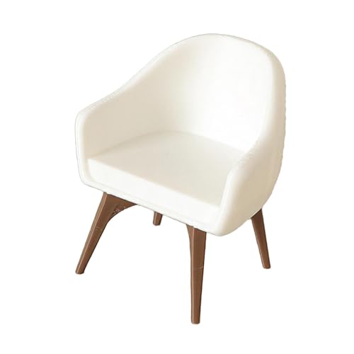 Sharplace Stuhlmodell, Mini-Sessel, simulierte Miniaturmöbel, Stuhlmodell mit hoher Rückenlehne für Miniaturszene, Mikrolandschaftszug von Sharplace