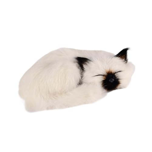 Sharplace Süßes Plüsch-Katzenspielzeug, Geburtstagsgeschenk, Plüschpuppe, bequemes Stofftier, realistisch, für Schlafzimmer, Sofa, Büro, Auto, Bett, Weiß Sharplace Süßes Plüsch-Katzenspielzeug, Geburtstagsgeschenk, Plüschpuppe, bequemes Stofftier, realistisch, für Schlafzimmer, Sofa, Büro, Auto, Bett, Weiß von Sharplace