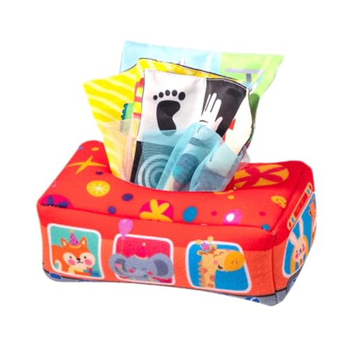 Sharplace Taschentuchbox für Säuglinge, Knistergeräusche, pädagogische Feinmotorik, kontrastreiches Babyspielzeug, sensorisches Spielzeug für Neugeborene im Sharplace Taschentuchbox für Säuglinge, Knistergeräusche, pädagogische Feinmotorik, kontrastreiches Babyspielzeug, sensorisches Spielzeug für Neugeborene im von Sharplace