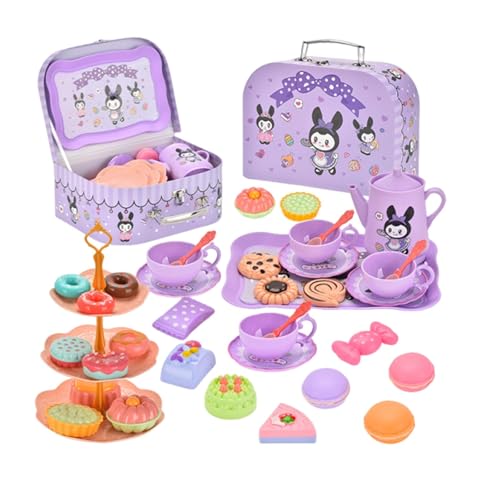 Sharplace Tea Party Küchenspielset, Küchengeschirrset, Tea Time Toys, Rollenspiel mit Tragetasche, Frühpädagogik für Kinder Sharplace Tea Party Küchenspielset, Küchengeschirrset, Tea Time Toys, Rollenspiel mit Tragetasche, Frühpädagogik für Kinder von Sharplace