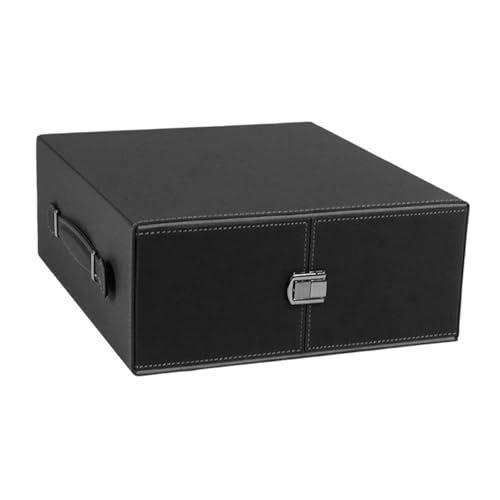 Sharplace Trading Card Deck Case Kartenaufbewahrung Kartenbehälter Sammelkartenbox Kartencontainer PU mit Trennstegen für Kinder Kartensammler, Grau von Sharplace