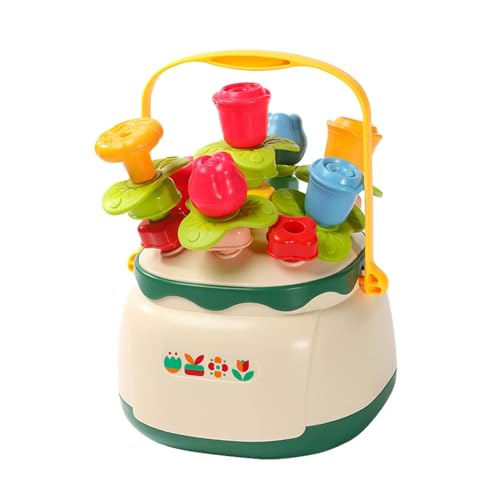 Sharplace Tragbares Spielzeug-Set mit Blumenarrangement, passendes Form-Puzzle-Spielzeug für Vorschulkinder, Lernperlen-Einfädel-Entwicklungs-Babyspielzeug von Sharplace