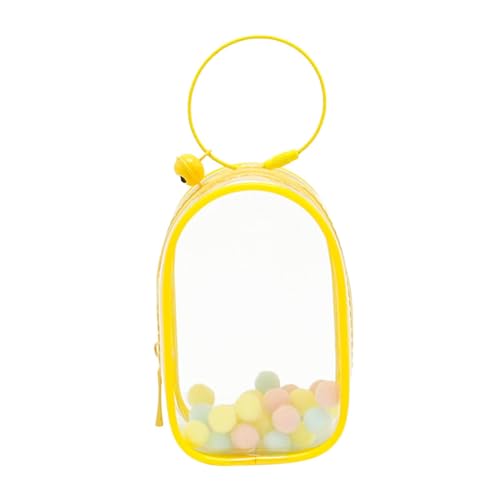 Sharplace Transparente Figuren-Präsentationstasche, tragbarer Aufbewahrungskoffer für Puppen, staubdichter Schlüsselanhänger, winziger Beutel, Rucksack-Dekor, Gelb Sharplace Transparente Figuren-Präsentationstasche, tragbarer Aufbewahrungskoffer für Puppen, staubdichter Schlüsselanhänger, winziger Beutel, Rucksack-Dekor, Gelb von Sharplace