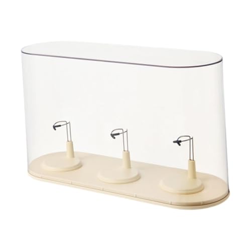 Sharplace Vitrine für Plüschpuppen, Schutzhülle, staubdichte Aufbewahrungsbox für Schreibtisch-Organizer für 5,91 Zoll bis 6,69 Zoll große Puppen-Sammlerstücke, Creme Sharplace Vitrine für Plüschpuppen, Schutzhülle, staubdichte Aufbewahrungsbox für Schreibtisch-Organizer für 5,91 Zoll bis 6,69 Zoll große Puppen-Sammlerstücke, Creme von Sharplace