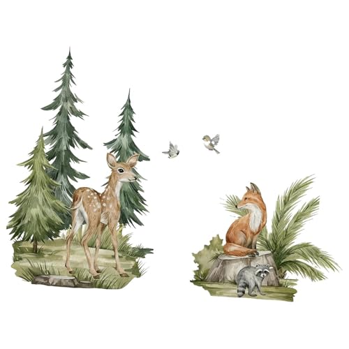 Sharplace Wandaufkleber mit Dschungeltieren, Wanddekoration, Moderne PVC-Tapete, abnehmbares Wandbild für Wohnzimmer, Tür, Badezimmer, Klassenzimmer, 120x77cm Sharplace Wandaufkleber mit Dschungeltieren, Wanddekoration, Moderne PVC-Tapete, abnehmbares Wandbild für Wohnzimmer, Tür, Badezimmer, Klassenzimmer, 120x77cm von Sharplace