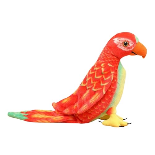 Sharplace Wellensittich-Plüschtier, Plüschvogel, Stofftier, Dekoration, Papagei, Spielzeug, Partygeschenk, für Wohnzimmer, 50 x 26 cm, Rot Sharplace Wellensittich-Plüschtier, Plüschvogel, Stofftier, Dekoration, Papagei, Spielzeug, Partygeschenk, für Wohnzimmer, 50 x 26 cm, Rot von Sharplace
