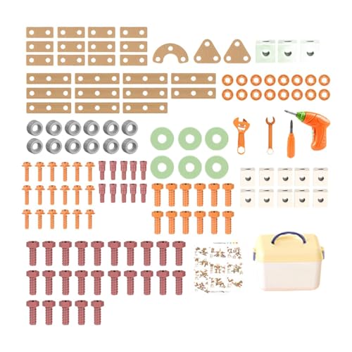 Sharplace Werkzeugset für, Spielzeug, Baukasten, Reise, Feinmotorik, Rollenspiel, Konstruktionsspielzeug für im Alter von 3, 4, 5, 6 Jahren, von Sharplace