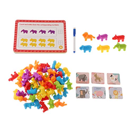 Sharplace Zählen Spiele 89pcs Spiel und Tiere Frühen Lernen Zählen Grundlegende Bildung, Spielzeug, Kleine Tiere Thema von Sharplace
