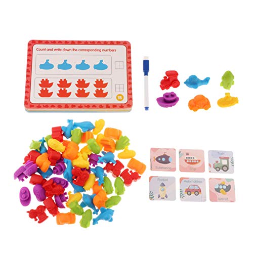 Sharplace Zählen Spiele 89pcs Spiel und Tiere Frühen Lernen Zählen Grundlegende Bildung, Spielzeug, Transport Thema von Sharplace