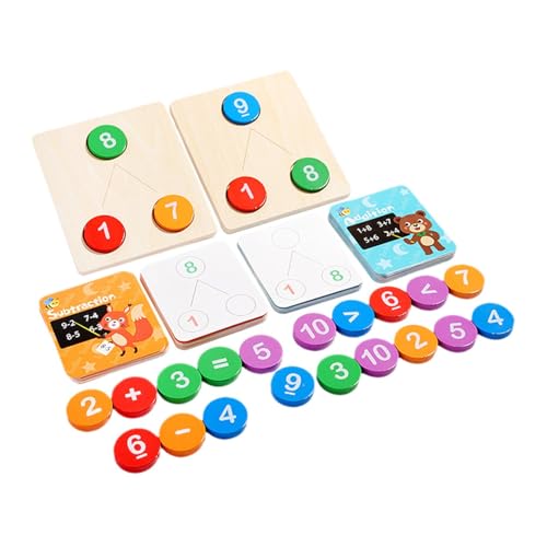 Sharplace Zählendes Holzspielzeug, Zahlen-Mathematik-Manipulative, Zahlenberechnung, Mathematik-Spielzeug für Jungen und Mädchen, Vorschulkinder, Sharplace Zählendes Holzspielzeug, Zahlen-Mathematik-Manipulative, Zahlenberechnung, Mathematik-Spielzeug für Jungen und Mädchen, Vorschulkinder, von Sharplace