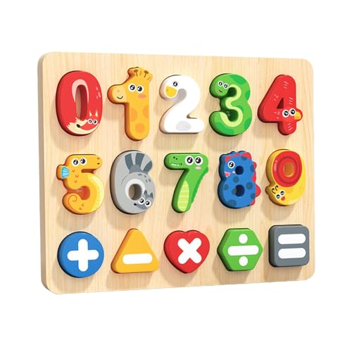 Sharplace Zahlen-Tier-Puzzle, Puzzle, Zuordnungsspiel, Vorschule, Lernspielzeug, pädagogisch wertvoll für Jungen und Mädchen im Alter von 1 2 3 Jahren, Sharplace Zahlen-Tier-Puzzle, Puzzle, Zuordnungsspiel, Vorschule, Lernspielzeug, pädagogisch wertvoll für Jungen und Mädchen im Alter von 1 2 3 Jahren, von Sharplace