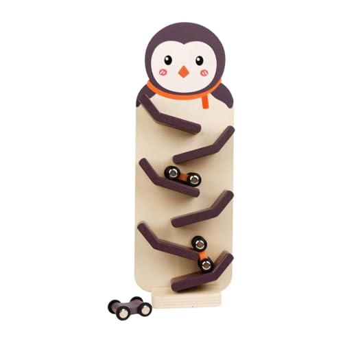 Sharplace Zickauto Holzrampe Rampe Plüsch Fallend, Pinguin -Muster von Sharplace