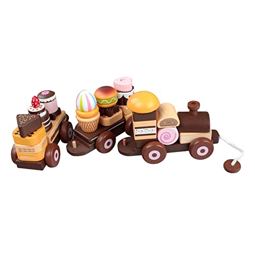 Sharplace Zugkuchen-Spielzeug Rollenspiel-Nahrungsmittelzubehör für Kleinkinder im Alter 4 5 Jahren von Sharplace