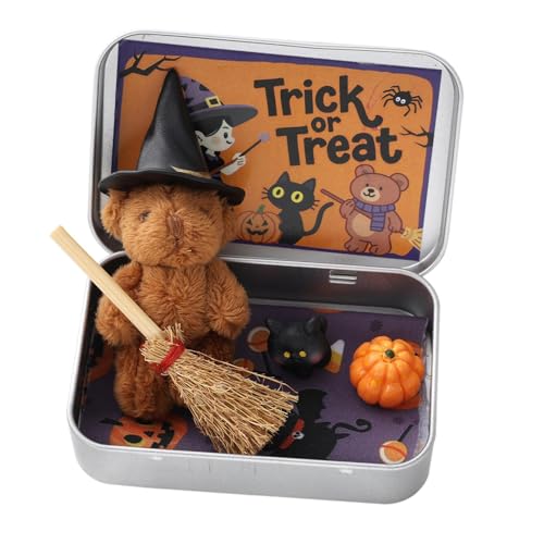 Sharplace in einer Schachtel, Mini-Plüsch, Süßes oder Saures, Geschenk-Ornamente für, Cartoon, süßes Plüschtier, Braun von Sharplace