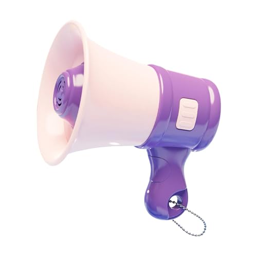 Sharplace mit Kette Keychain Toy Sound Spielzeugmusik Aufnahme Neuheit Tragbarer Loud Lautsprecher Bullhorn für Jungen Mädchen Erwachsene im Alter von, Violett von Sharplace