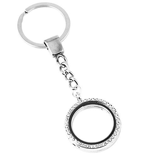 Unbekannt Glas Locket Medaillon Schluesselring Schluessel Anhaenger Taschenanhaenger Rund Silber Unbekannt Glas Locket Medaillon Schluesselring Schluessel Anhaenger Taschenanhaenger Rund Silber von Sharplace