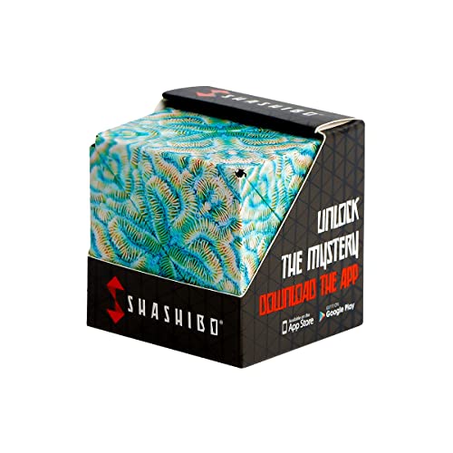 SHASHIBO Formwechsel-Box – Preisgekrönter, patentierter Zappelwürfel mit 36 Seltenerdmagneten – lässt Sich in über 70 Formen verwandeln (Undersea) von Shashibo