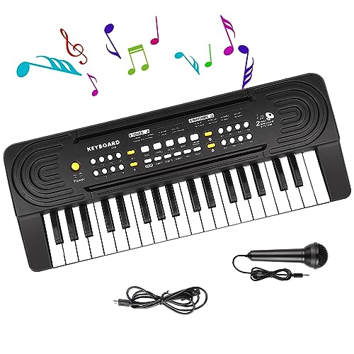 Elektronische Keyboard Kinder ab 3 4 5 6 7 8 Klavier mit Mikrofon, Multifunktions Kinder Musikinstrumente Spielzeug, Tragbare Keyboard Musikspielzeug Elektronische Keyboard Kinder ab 3 4 5 6 7 8 Klavier mit Mikrofon, Multifunktions Kinder Musikinstrumente Spielzeug, Tragbare Keyboard Musikspielzeug von Shayson