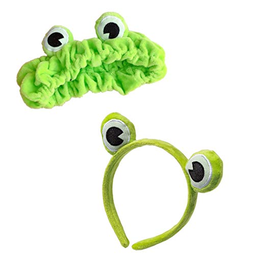 She's Shining Nzende Maskerade Partei Frosch Stirnband Haarschmuck Halloween Party Liefert Cartoon Tier von She's Shining