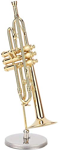 Sheens Miniatur Trompete, Mini Trompete Modell Musikinstrument Modelle Ornament Puppenhaus Delicated Golden Musical Craft Geschenke Wohnkultur Ornamente Sheens Miniatur Trompete, Mini Trompete Modell Musikinstrument Modelle Ornament Puppenhaus Delicated Golden Musical Craft Geschenke Wohnkultur Ornamente von Sheens