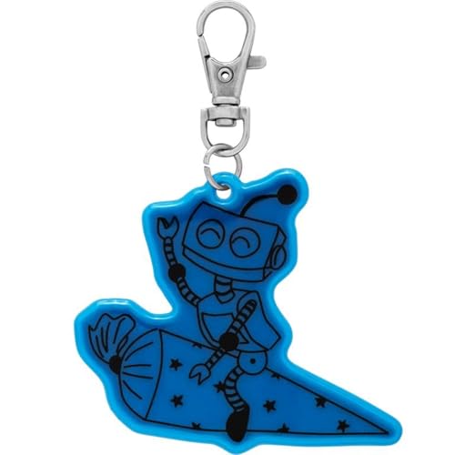 Sheepworld, Gruss und Co - 48866 - Anhänger Neon Reflektor, Roboter, Supercoole Schulweg-Begleiter, Länge 9cm, mit Karabiner Sheepworld, Gruss und Co - 48866 - Anhänger Neon Reflektor, Roboter, Supercoole Schulweg-Begleiter, Länge 9cm, mit Karabiner von Sheepworld AG