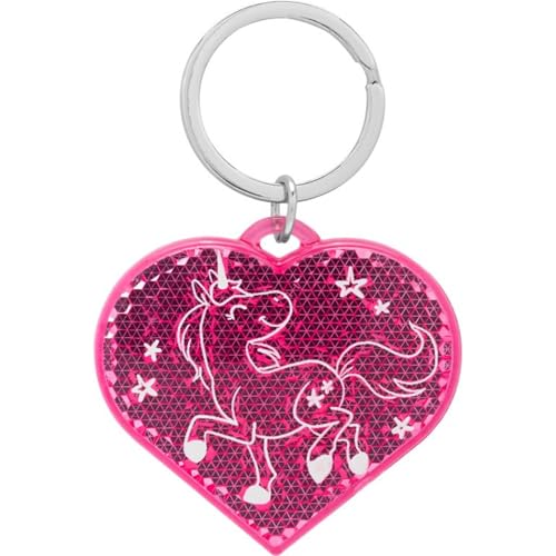 Sheepworld - 48858 - Anhänger, Reflektor, Herz mit Pferd, Dein cooler Schulweg-Begleiter, rund, 5,5cm, mit Metallring Sheepworld - 48858 - Anhänger, Reflektor, Herz mit Pferd, Dein cooler Schulweg-Begleiter, rund, 5,5cm, mit Metallring von Sheepworld AG