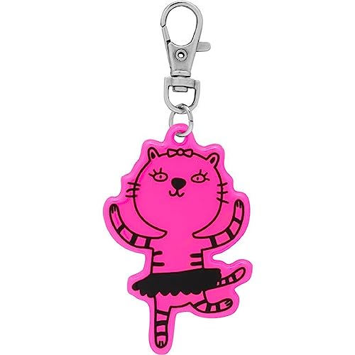 Sheepworld, Gruss und Co - 48288 - Anhänger Neon Reflektor, Katze, Supercoole Schulweg-Begleiter, Länge 7cm, mit Karabiner Sheepworld, Gruss und Co - 48288 - Anhänger Neon Reflektor, Katze, Supercoole Schulweg-Begleiter, Länge 7cm, mit Karabiner von Sheepworld