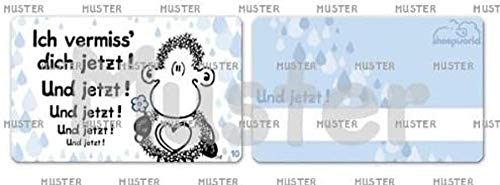 Sheepworld, Pocketcard Nr. 10, Ich vermiss´ Dich jetzt! Und jetzt!... Sheepworld, Pocketcard Nr. 10, Ich vermiss´ Dich jetzt! Und jetzt!... von Sheepworld