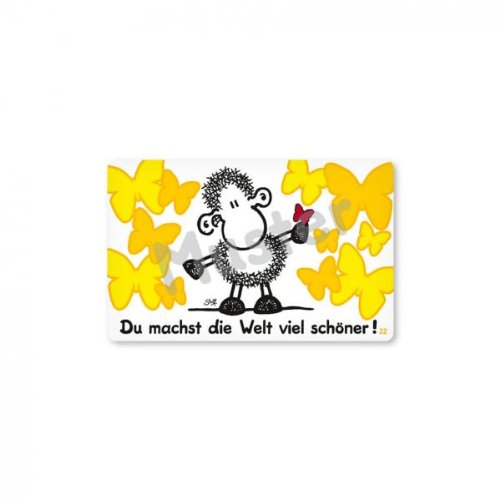Sheepworld - 57083 - Pocketcard Nr. 22, Du Machst die Welt viel schöner! von Sheepworld