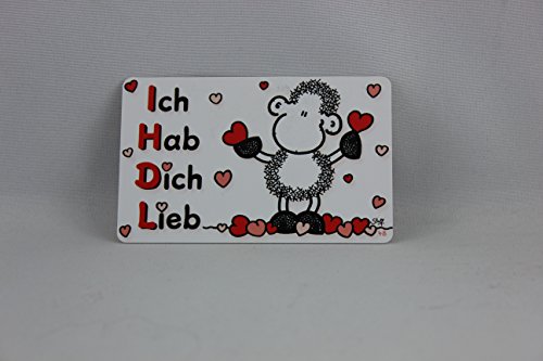 Sheepworld - 57137 - Pocketcard Nr. 38, Schaf, Ich hab Dich lieb, PVC von Sheepworld