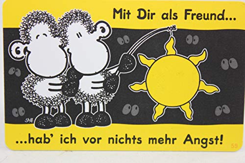 Sheepworld - 57182 - Schaf, Pocketcard Nr. 59, Mit Dir als Freund hab´ ich vor Nichts mehr Angst!, PVC Sheepworld - 57182 - Schaf, Pocketcard Nr. 59, Mit Dir als Freund hab´ ich vor Nichts mehr Angst!, PVC von Sheepworld