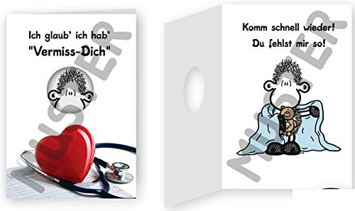 Sheepworld Klappkarte Vermisse Dich von Sheepworld