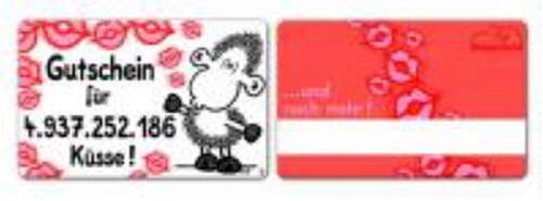 Sheepworld Pocketcard Nr. 9, Gutschein für 4.937.252.186 Küsse! Sheepworld Pocketcard Nr. 9, Gutschein für 4.937.252.186 Küsse! von Sheepworld
