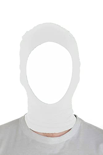 Sheface Herren und Damen Spandex Halloween Cosplay Maske Party Open Face Hood Kostüm Maske (Weiß) von Sheface
