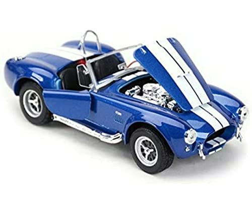 Shelby Cobra 427 SC, met.-blau/cremeweiss, 1965, Modellauto, Fertigmodell, Welly 1:24 von Shelby