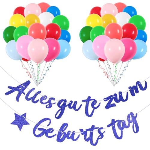 Geburtstagsdeko Bunt, Luftballons Geburtstag Deko, Happy Birthday Girlande, Birthday Decorations Jungen Mädchen 26 Stück 12 zoll Helium Ballons mit 2 Bändern Geburtstagsdeko Bunt, Luftballons Geburtstag Deko, Happy Birthday Girlande, Birthday Decorations Jungen Mädchen 26 Stück 12 zoll Helium Ballons mit 2 Bändern von ShengDexin