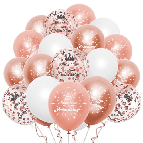 Luftballons Geburtstag Rosegold Ballons Geburtstag 20 Stück 12 Zoll Happy Birthday Ballon Helium Ballons Geburtstagsdeko Mädchen Frauen Happy Birthday Deko Luftballons Geburtstag Rosegold Ballons Geburtstag 20 Stück 12 Zoll Happy Birthday Ballon Helium Ballons Geburtstagsdeko Mädchen Frauen Happy Birthday Deko von ShengDexin