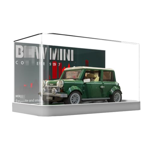 Figuren-Display-Box für LE-GO für 10242 Min-i Ra-ce Auto Acryl staubdicht transparent benutzerdefinierte Vitrine (kein Modell) (einteilig (kein Patchwork)) von Shengor