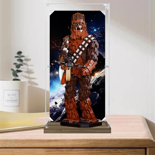 Figures Display Box für LE-GO für 75371 für Che-wbacca Acryl staubdicht transparent benutzerdefinierte Vitrine Aufbewahrungsbox (kein Modell) von Shengor