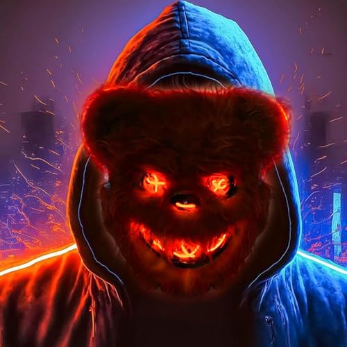 Halloween Maske Horror Bärenmaske,Gruselige Halloween Masken Led,Teddybär Maske,Gruselige Masken für Kinder,Grusel Maske Kinder,Lustige Maske für Halloween Kostüm Karnevalsparty Cosplay Maskerade Halloween Maske Horror Bärenmaske,Gruselige Halloween Masken Led,Teddybär Maske,Gruselige Masken für Kinder,Grusel Maske Kinder,Lustige Maske für Halloween Kostüm Karnevalsparty Cosplay Maskerade von Shengou
