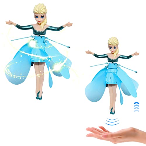 Fliegende Schimmernde Feen Toy,Crystal Flyers Rainbow Glitter,USB Magic Pixie Fliegende Fee,Sky Dancers Flying Princess Doll Indoor Spielzeug,Fliegende Schimmernde Feen von Shengruili