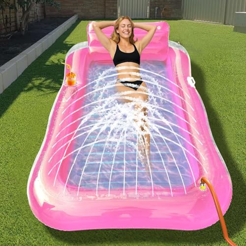 Luftmatratze Pool Erwachsene,Luftmatratze Wasser,Luftmatratze Wasser Aufblasbar Schwimmmatratze,Luftmatratze Wasser Pool Matratze,Tanning Pool Luftmatratze mit Eingebautem Sprinkler Luftmatratze Pool Erwachsene,Luftmatratze Wasser,Luftmatratze Wasser Aufblasbar Schwimmmatratze,Luftmatratze Wasser Pool Matratze,Tanning Pool Luftmatratze mit Eingebautem Sprinkler von Shengruili