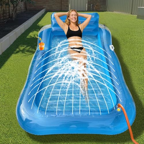 Luftmatratze Pool Erwachsene,Luftmatratze Wasser,Luftmatratze Wasser Aufblasbar Schwimmmatratze,Luftmatratze Wasser Pool Matratze,Tanning Pool Luftmatratze mit Eingebautem Sprinkler Luftmatratze Pool Erwachsene,Luftmatratze Wasser,Luftmatratze Wasser Aufblasbar Schwimmmatratze,Luftmatratze Wasser Pool Matratze,Tanning Pool Luftmatratze mit Eingebautem Sprinkler von Shengruili