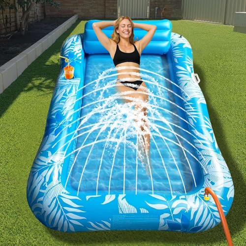 Luftmatratze Pool Erwachsene,Luftmatratze Wasser,Luftmatratze Wasser Aufblasbar Schwimmmatratze,Luftmatratze Wasser Pool Matratze,Tanning Pool Luftmatratze mit Eingebautem Sprinkler Luftmatratze Pool Erwachsene,Luftmatratze Wasser,Luftmatratze Wasser Aufblasbar Schwimmmatratze,Luftmatratze Wasser Pool Matratze,Tanning Pool Luftmatratze mit Eingebautem Sprinkler von Shengruili