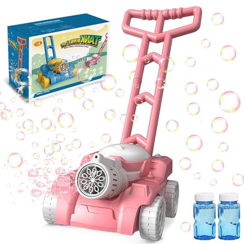 Rasenmäher Kinder Seifenblasenmaschine,Blase Rasenmäher für Kleinkinder,Bubble-Mower Rasenmäher,Blase Makers für Kinder,Bubble Machine für Sommer im Freien Garten Gartenspielzeug von Shengruili