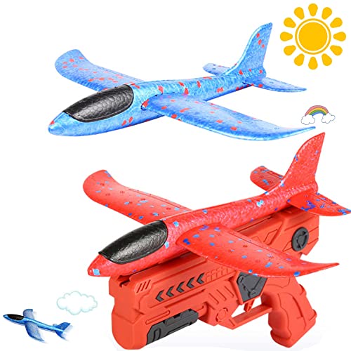 Shengruili Katapult Flugzeug Spielzeug,Modell Schaum Flugzeug Trägerrakete,Flugzeug Outdoor Sportarten Spielzeug,Segelflugzeug Styropor,Flugzeug Styropor Outdoor Interaktives Spiele von Shengruili