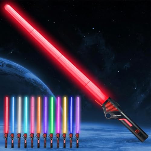 Shengruili Laserschwert Kinder,Duell Lichtschwerter,2 in 1 Lichtschwert,RGB 12 Farben Lichtschwerter,Smooth Swing USB Wiederaufladbare Laserschwert,Cosplay Spielzeug für Kinder Geschenk Shengruili Laserschwert Kinder,Duell Lichtschwerter,2 in 1 Lichtschwert,RGB 12 Farben Lichtschwerter,Smooth Swing USB Wiederaufladbare Laserschwert,Cosplay Spielzeug für Kinder Geschenk von Shengruili