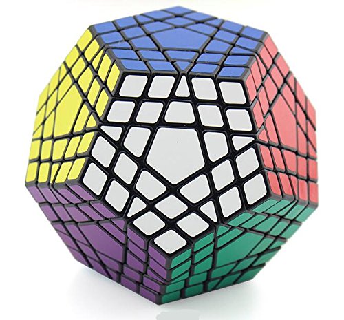 Oostifun Shengshou FunnyGoo 5 x 5 12 Oberfläche Gigaminx Megaminx Magic Cube + EIN Würfel Display-Ständer (schwarz) von Oostifun